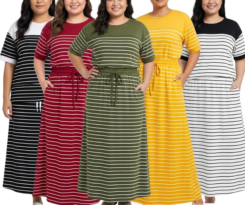 Louisa PLUS SIZE TERNO MAXI SKIRT (buy1take1)