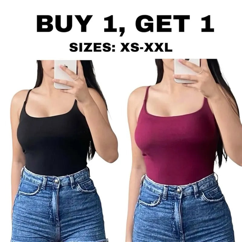 SLEEVELESS TOPS WITH PADDED BRA (BUY 2 TAKE 1)