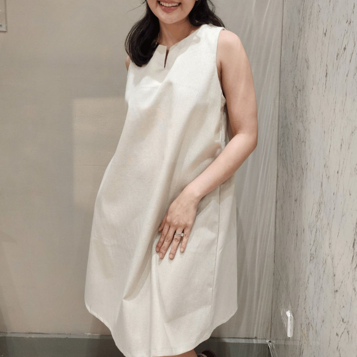 XANAYA COTTON LINEN DRESS  (BUY2TAKE1FREE)
