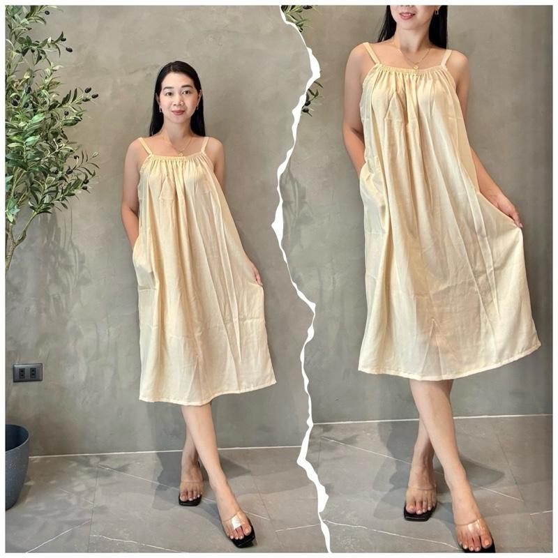 COTTON CHALLIS DREESS WITH SIDE POCKETS  (BUY 1 TAKE 1 FREE)