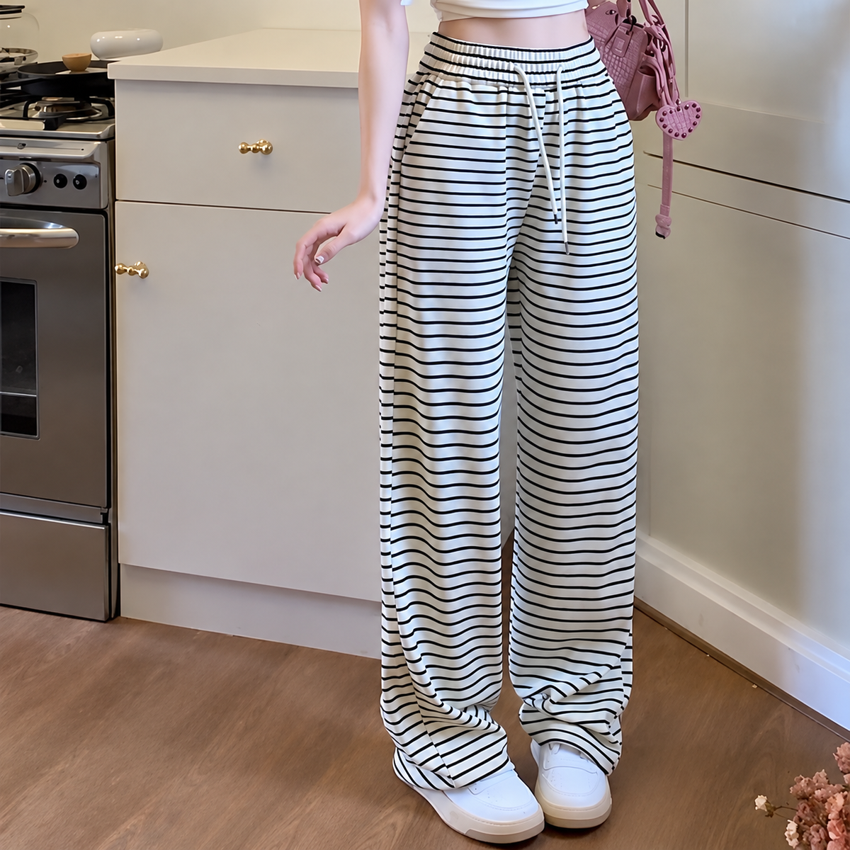 STRIPED LOOSE PANTS (BUY 1 TAKE 1)