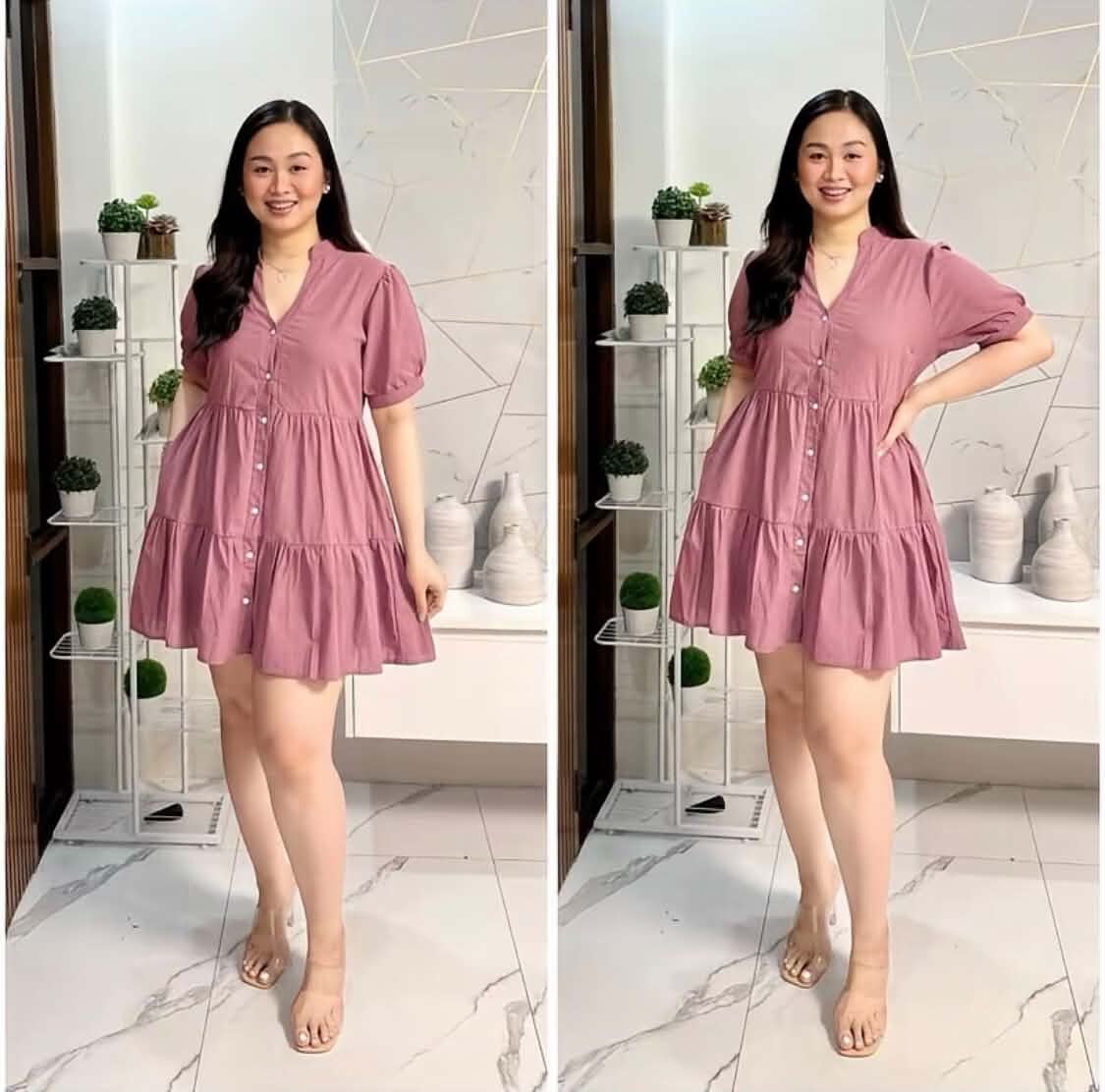 BUTTON DOWN DOLL DRESS