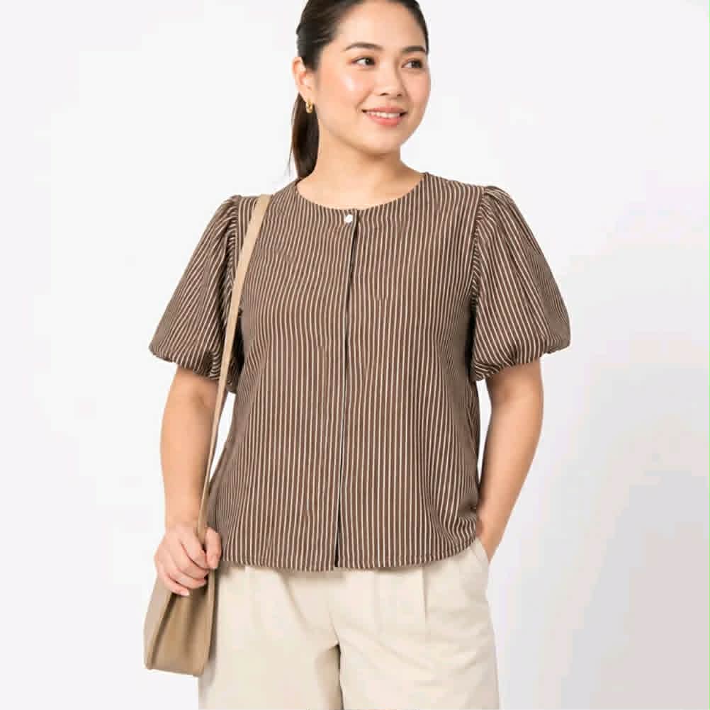 MARIEL PUFF SLEEVES BUTTONDOWN TOP ( BUY 1 TAKE 1 )