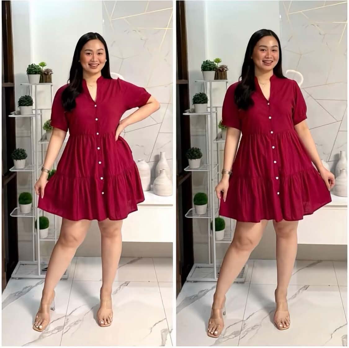 BUTTON DOWN DOLL DRESS