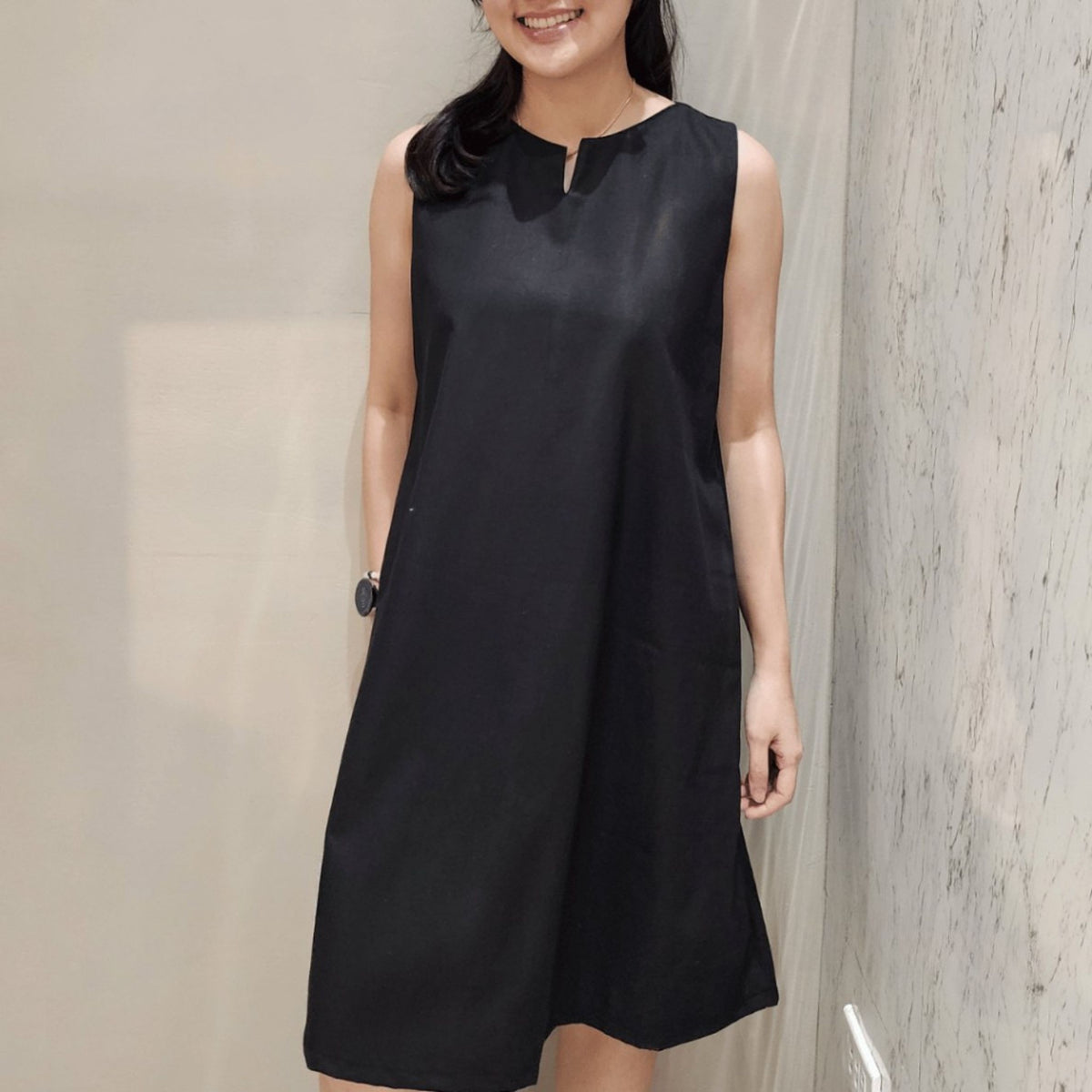 XANAYA COTTON LINEN DRESS  (BUY2TAKE1FREE)