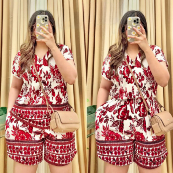 PLUS SIZE MOMMY BARK CREPE TERNO (BUY 1 TAKE 1)
