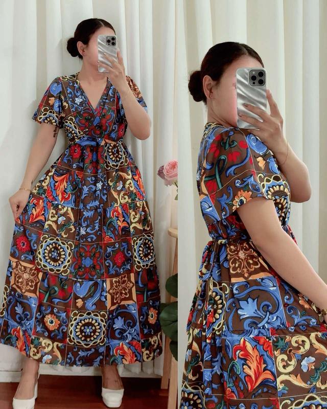 GLORIA PRINTED MAXI DRESS