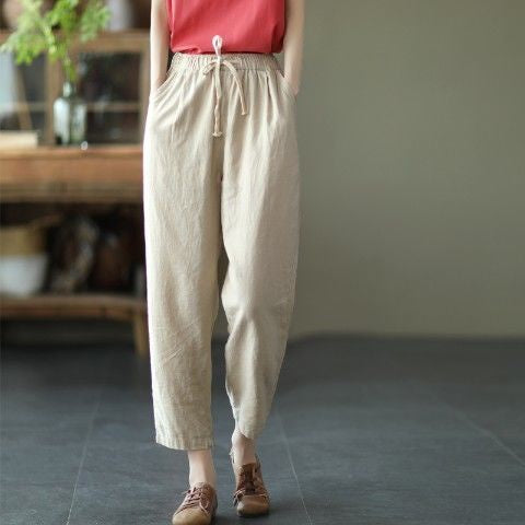 KOREAN LINEN CASUAL PANTS [Buy 1 Take 2 FREE]