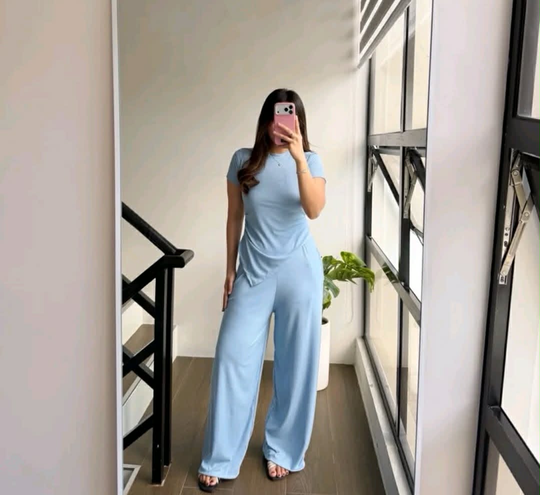 ASYMMETRICAL TOP WITH PANTS ( BUY 1 TAKE 1 )