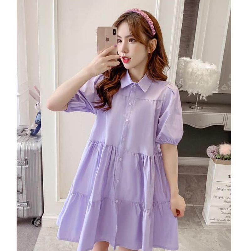 Nathalia Ruffle Korean Dress