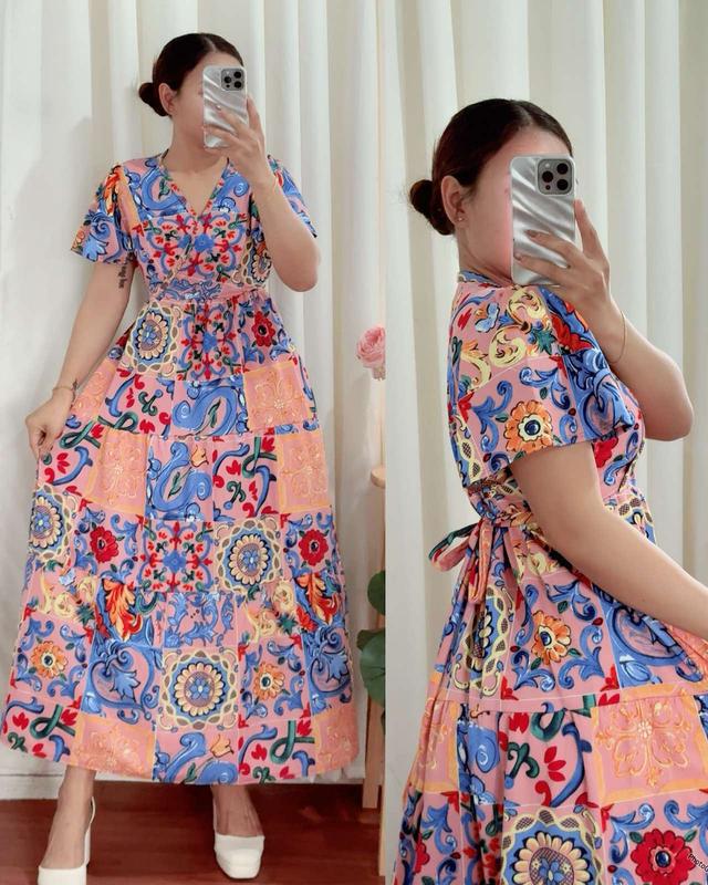 GLORIA PRINTED MAXI DRESS
