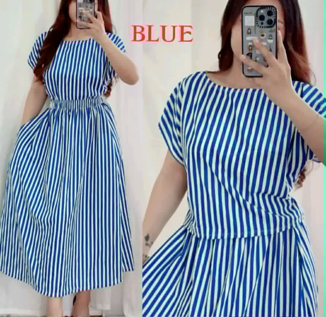 VALERIE STRIPE TOP AND MAXI SKIRT ( BUY 1 TAKE 1 )