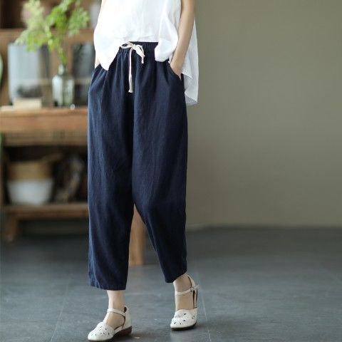 KOREAN LINEN CASUAL PANTS [Buy 1 Take 2 FREE]