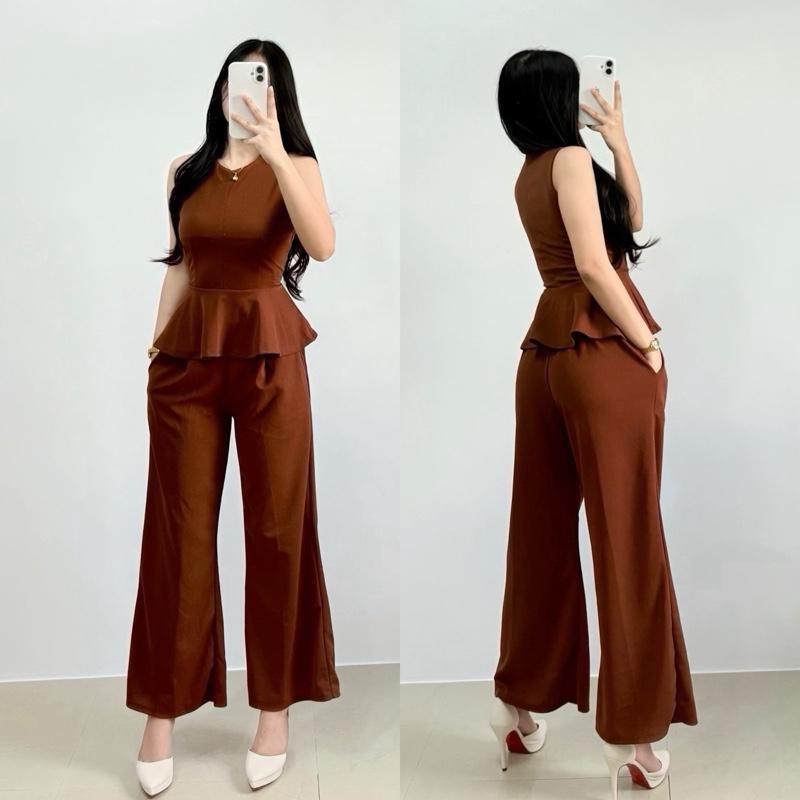 Clarissa Crepe Terno Top & Pants