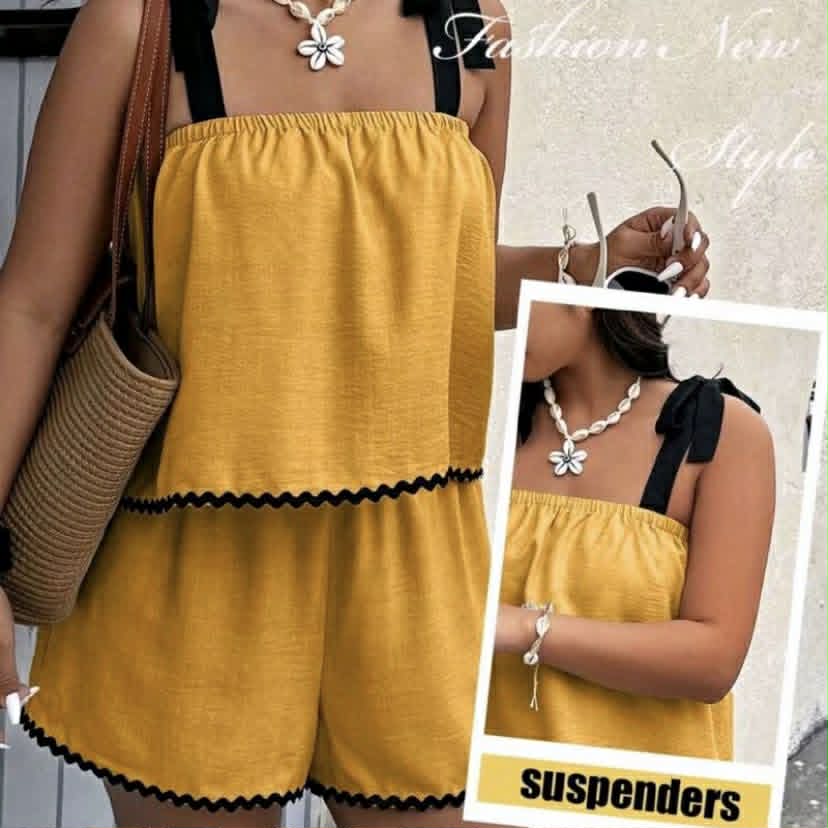 MARIELLE SELF TIE TOP & SHORTS