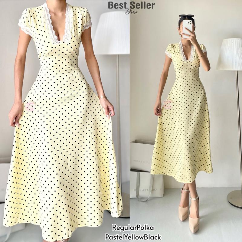 Eleanor Vneck Lace Maxi Dress (BUY 1 TAKE 1)