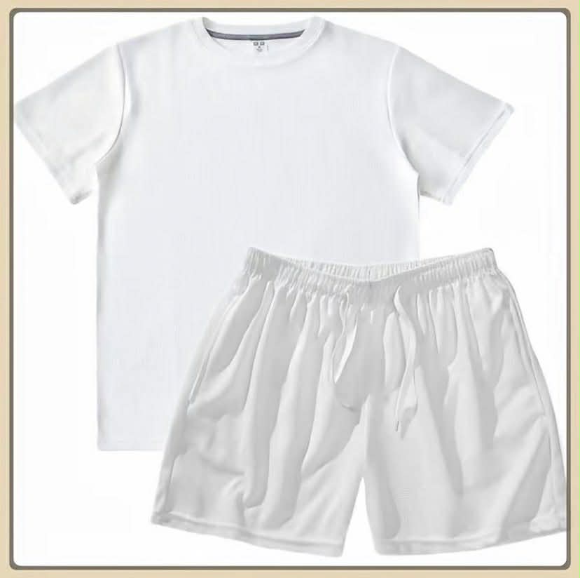 UNISEX Waffle T-shirt and Shorts Combo (BUY 1 TAKE 1)