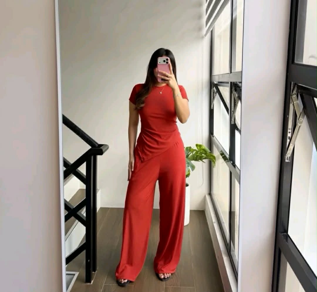 ASYMMETRICAL TOP WITH PANTS ( BUY 1 TAKE 1 )