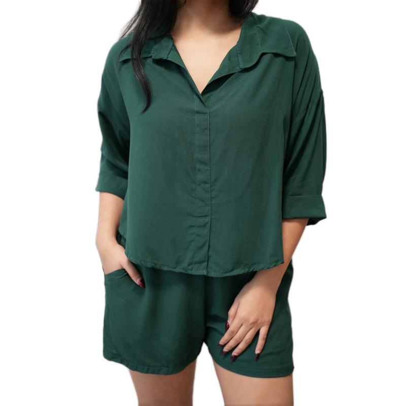 Betty Polo and Shorts Linen Terno (BUY 1 TAKE 1 FREE)