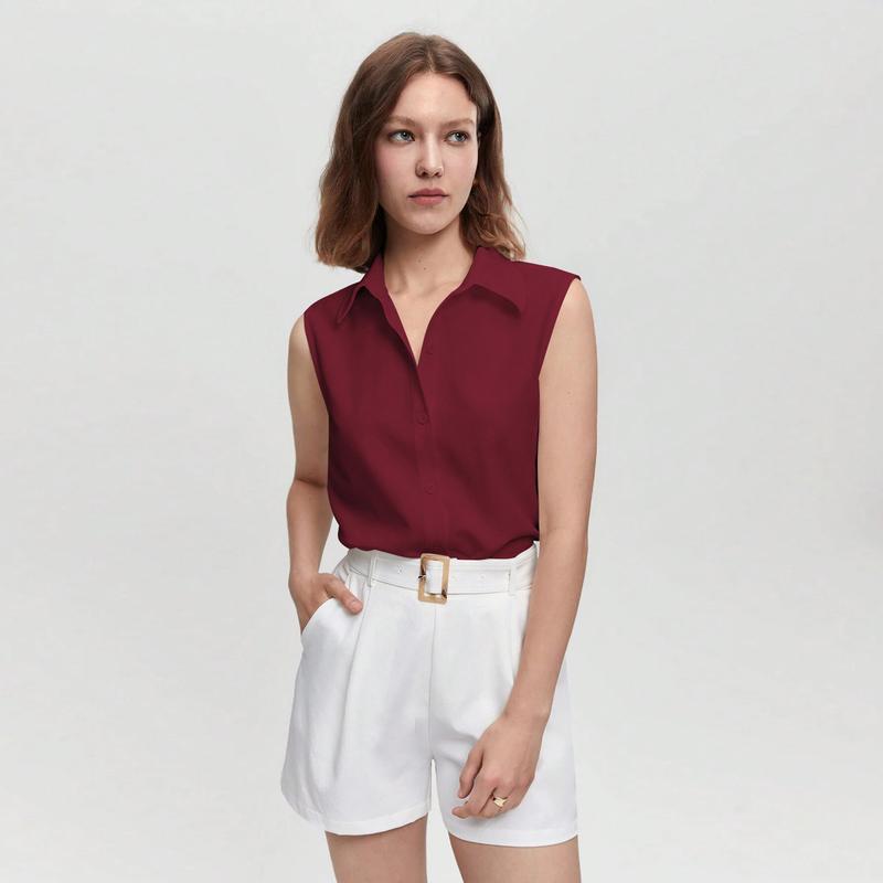 Clara Plain Sleeveless Breathable Blouse (BUY 1 TAKE 1 FREE)