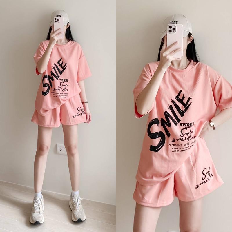 Smile Waffle Terno Top & Short