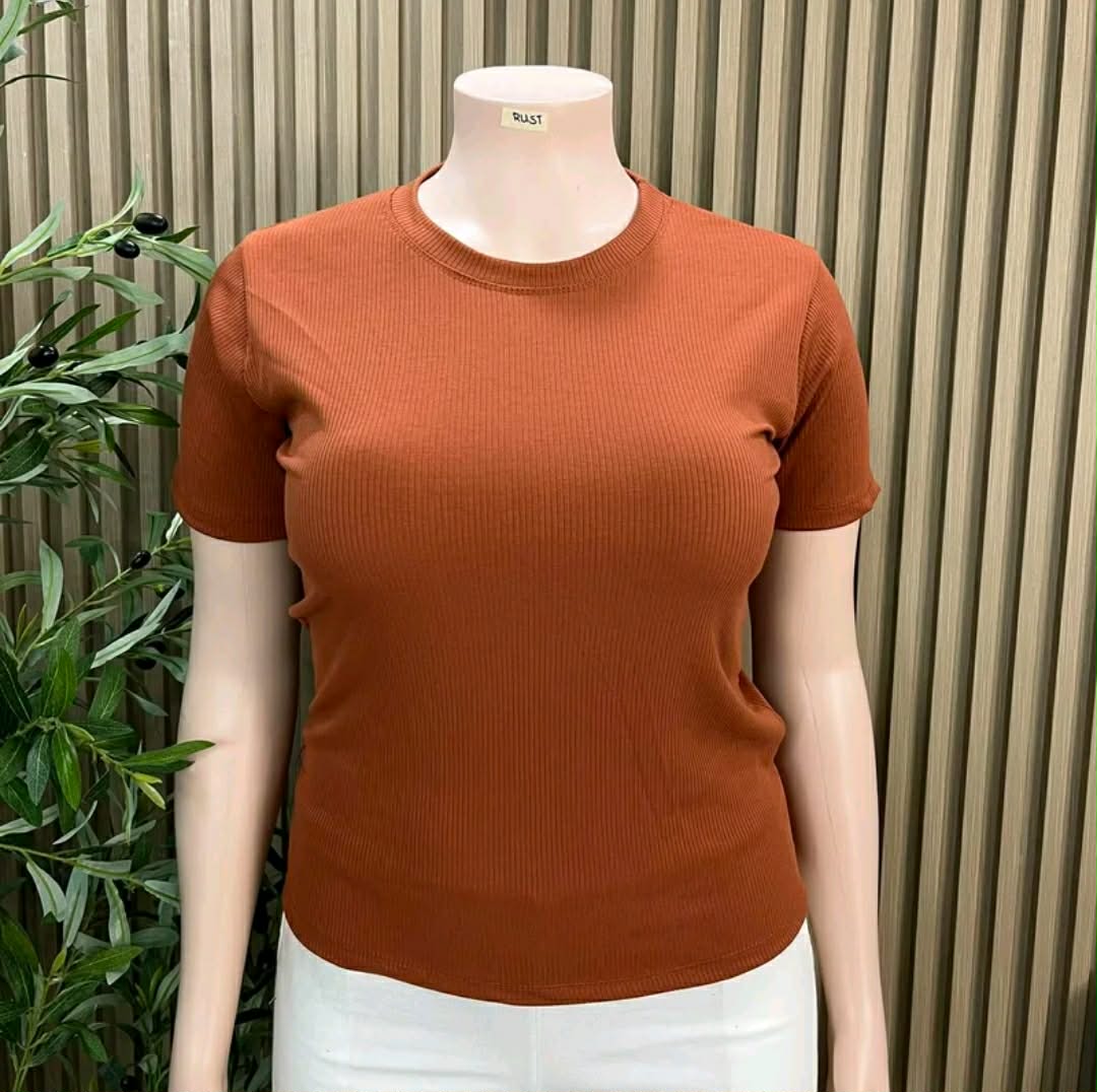 BABI PLUS SIZE ROUND NECK TOP (BUY 2 TAKE 1)