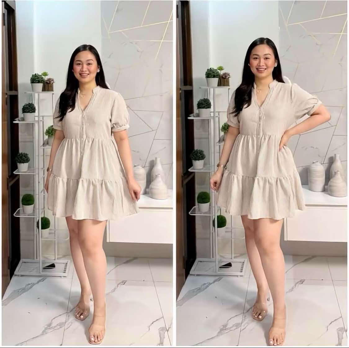 BUTTON DOWN DOLL DRESS