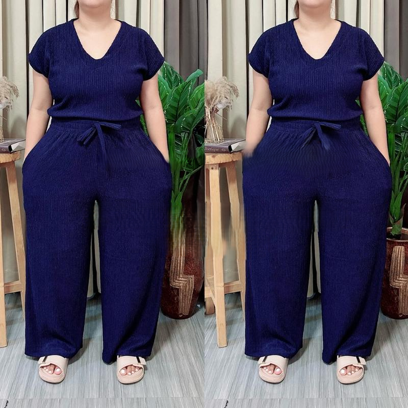 Ellise V-Neck Terno Boho Pants (BUY 1 TAKE 1 FREE)