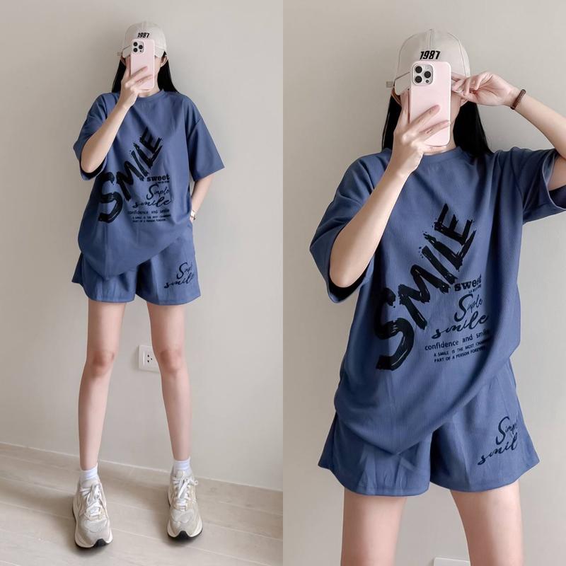 Smile Waffle Terno Top & Short