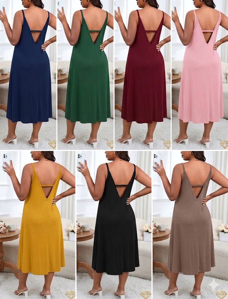 Sheena V-Back Duster Plus size