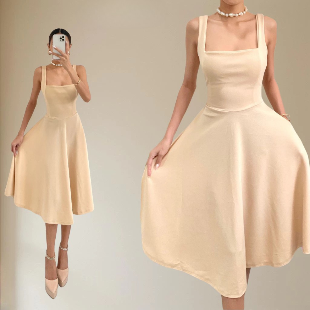 Sleeveless Dress With Oneside Pocket (BUY 1 TAKE 1 FREE)