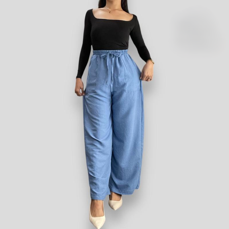 Wynona Crumpled Linen Pocket Pants BUY 2 TAKE 1 FREE