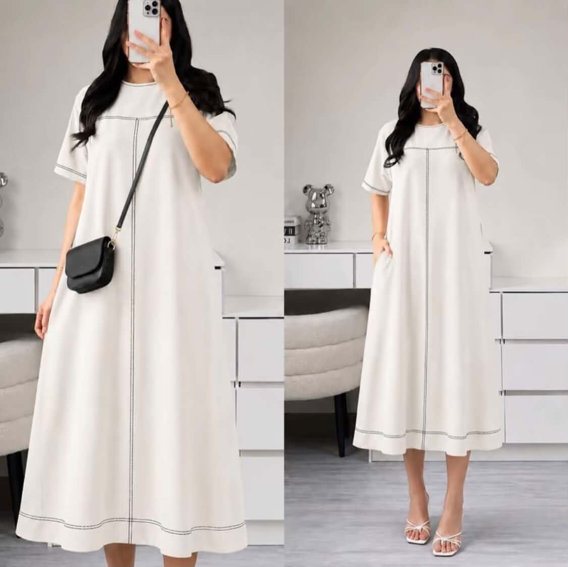 VICTORIA MIDI DRESS (BUY 1 TAKE 1)