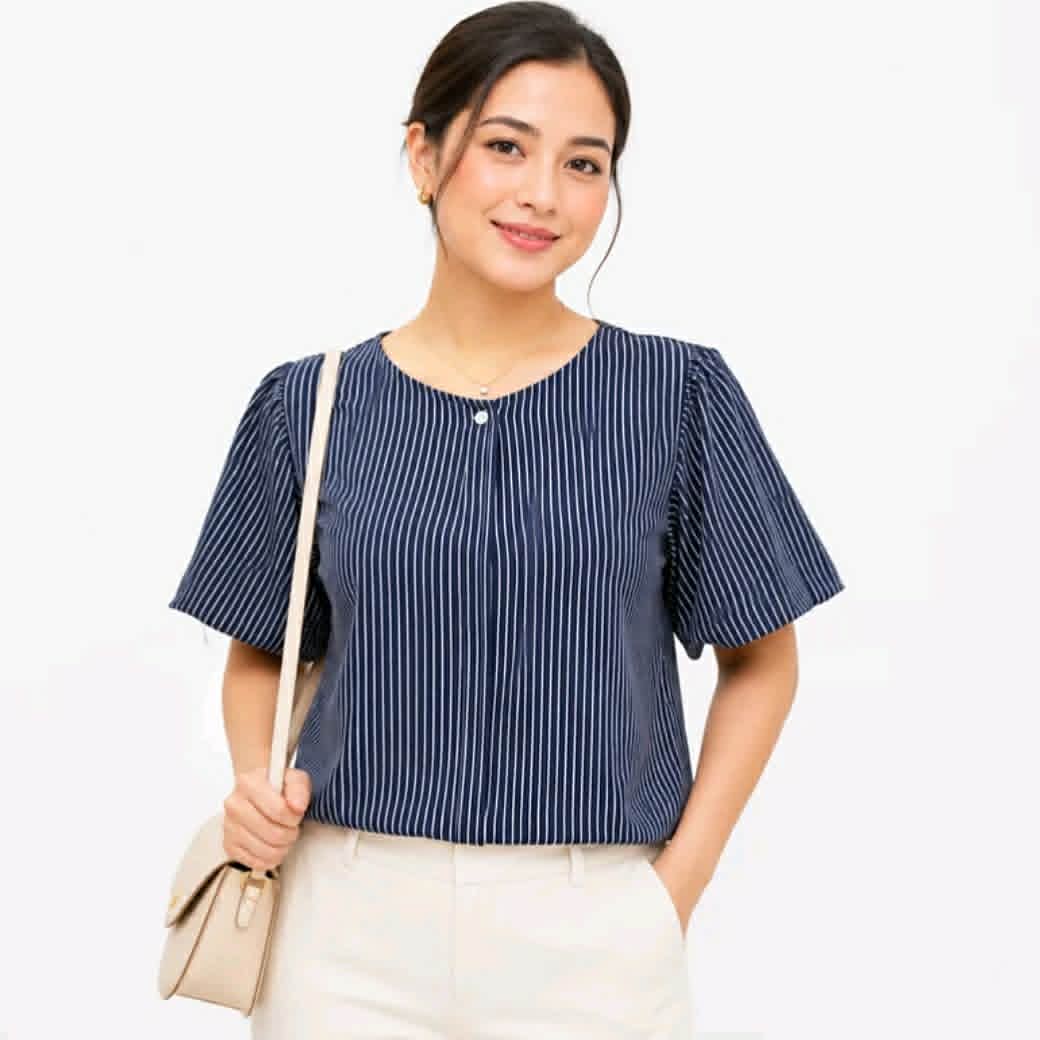 MARIEL PUFF SLEEVES BUTTONDOWN TOP ( BUY 1 TAKE 1 )