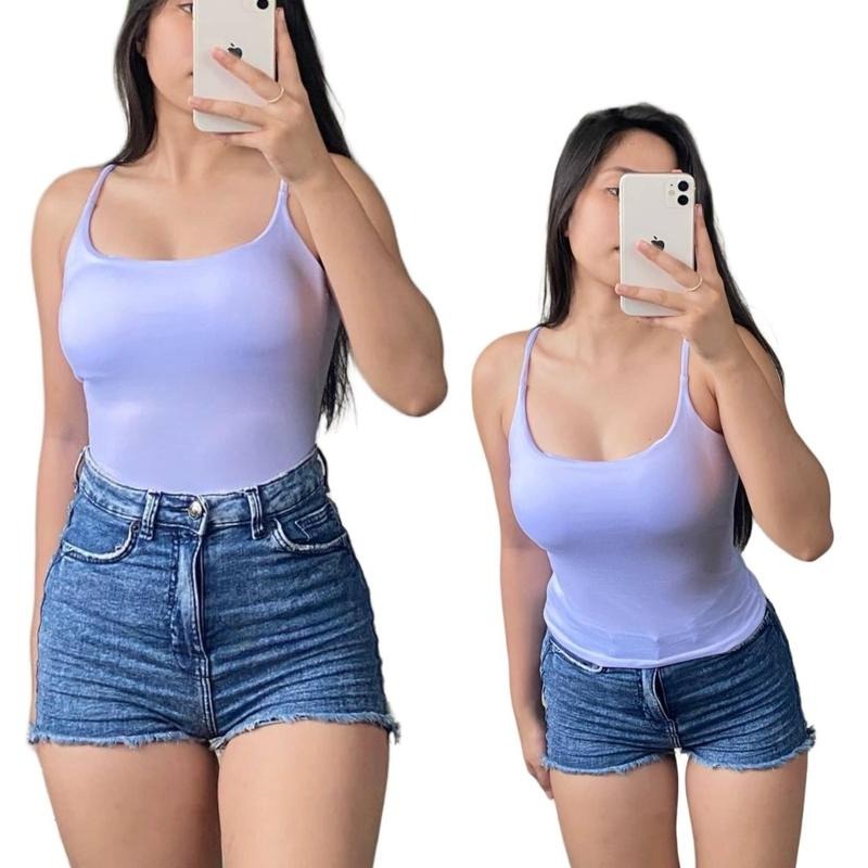 LOUISE PADDED TOPS DOUBLE LINING  (BUY 2 TAKE 1 FREE)