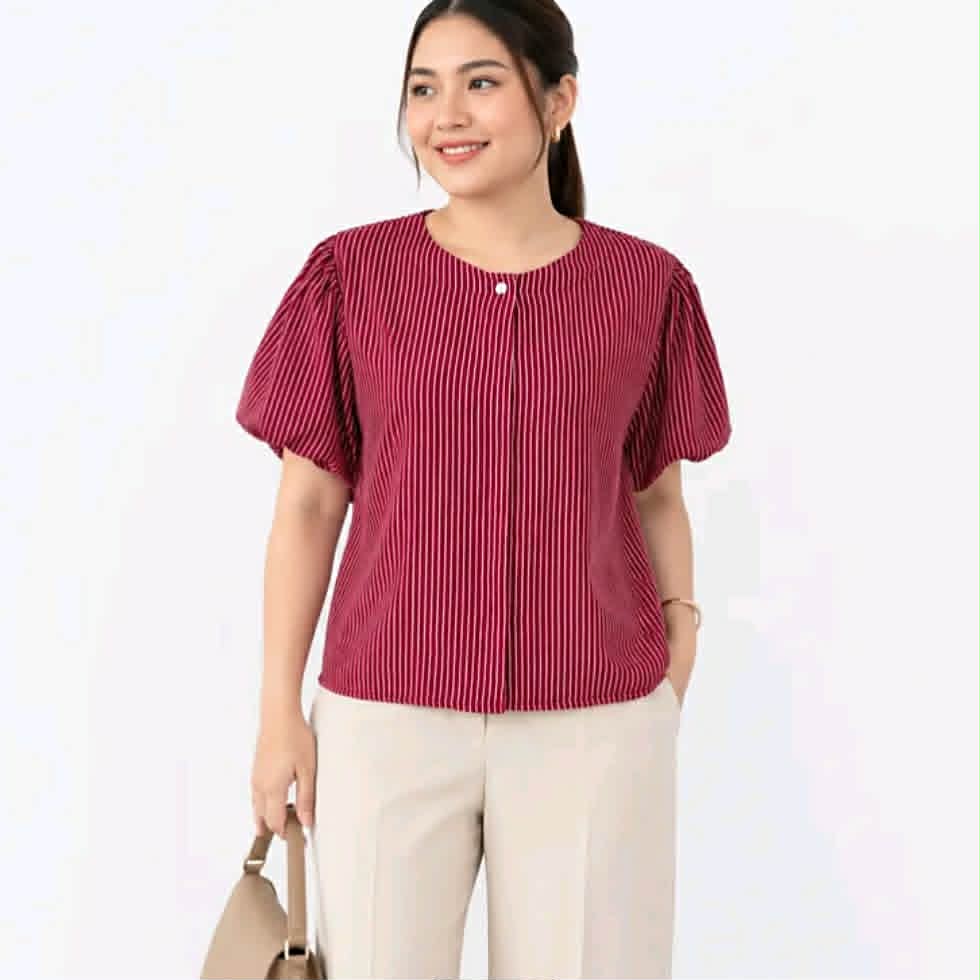 MARIEL PUFF SLEEVES BUTTONDOWN TOP ( BUY 1 TAKE 1 )