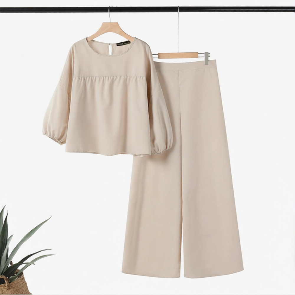 VINTAGE TOP & WIDE LEG PANTS TERNO (BUY 1 TAKE 1)