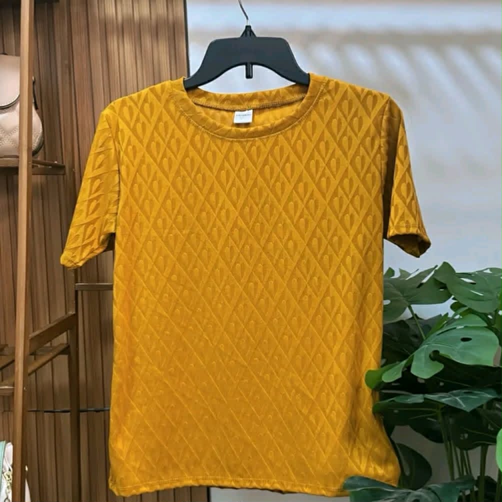 ANITHA EMBOSSED KNIT TOP ( BUY 1 TAKE 1 )