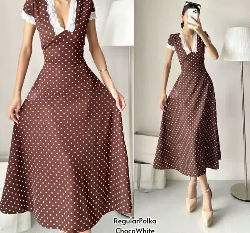 Stelar V-neck Lace Maxi Dress  (BUY 1 TAKE 1)