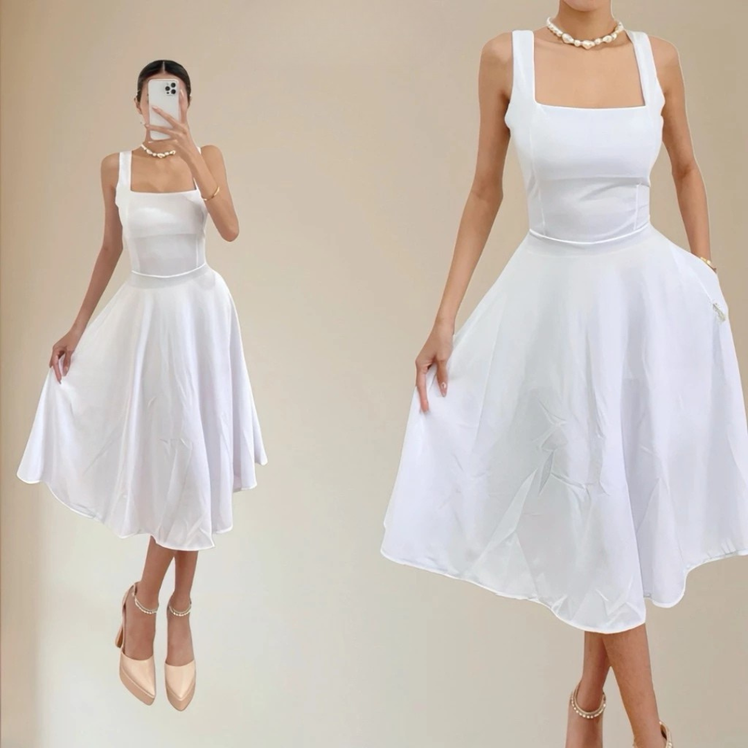 Sleeveless Dress With Oneside Pocket (BUY 1 TAKE 1 FREE)