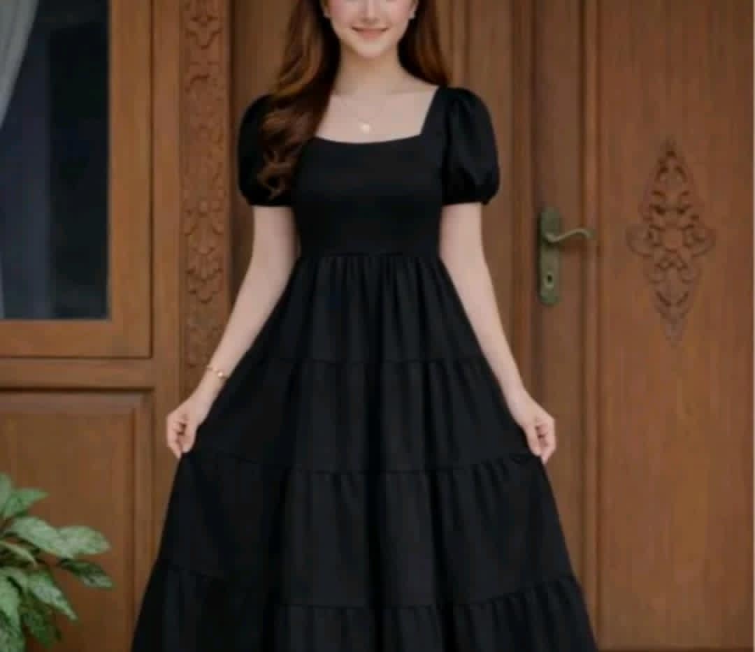 YANNA PUFF SLEEVE MAXI DRESS (BUY 1 TAKE 1)