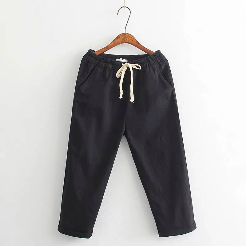 YUNA LINEN CASUAL PANTS