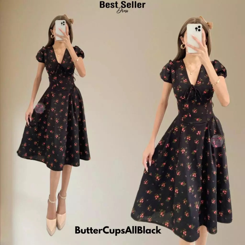 VICTORIA PUFF SLEEVE DRESS BUY 1 TAKE 1