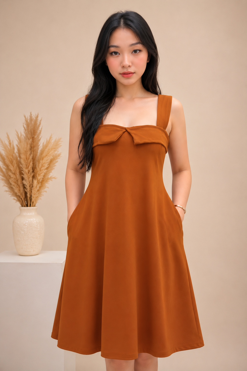 ALICIA PLAIN MAXI DRESS