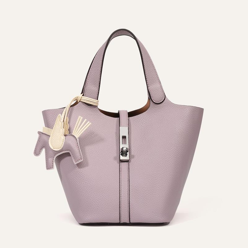 HERMES INSPIRED LEATHER BUCKET BAG 70% OFF