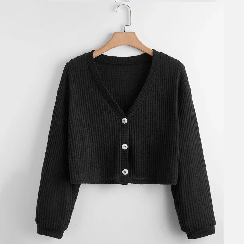 KOREAN WAFFLE KNIT CARDIGAN BUY 1 TAKE 1 FREE