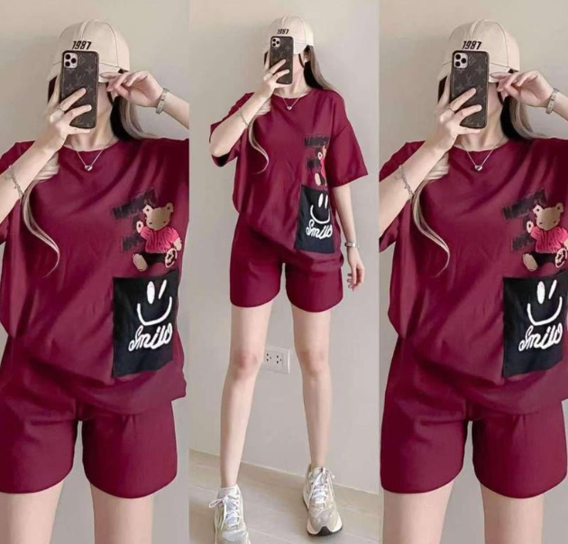 WAFFLE OVER SIZE T SHIRT TERNO  (BUY 1 TAKE 1)