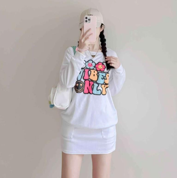 LONGSLEEVE WAFFLE TERNO SKIRT  (BUY 1 TAKE 1)