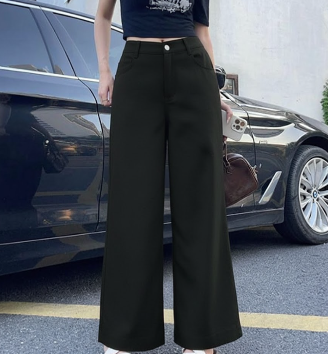 HIGHWAIST WIDE LEG CASUAL STRAIGHT LEG PANTS (BUY 1 TAKE 1)