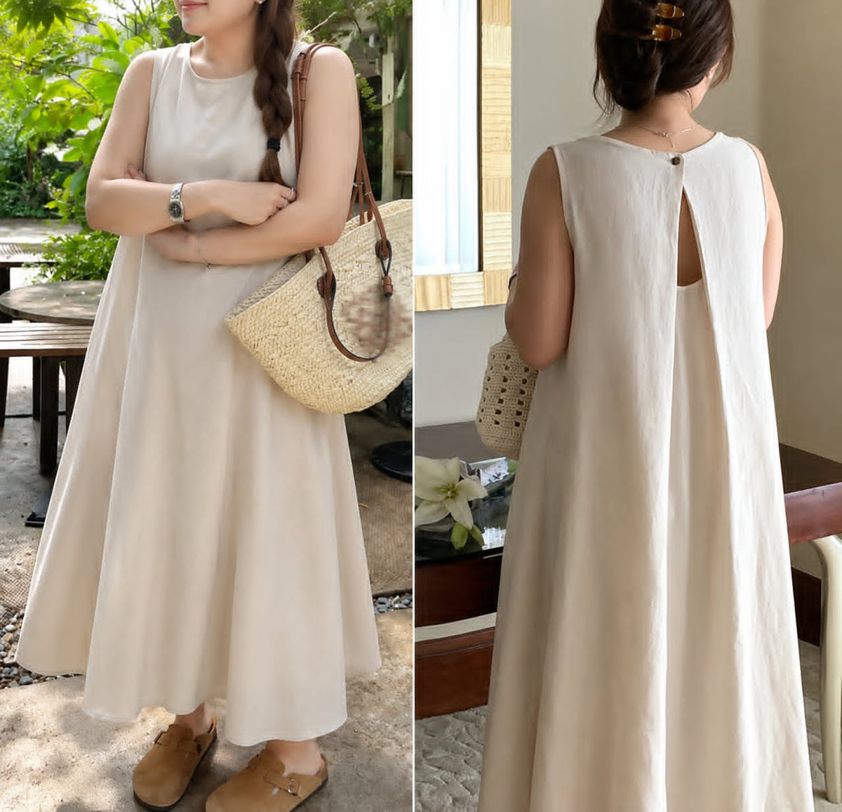 CASUAL SLEEVELESS SUNDRESS ( BUY 1 TAKE 1 )